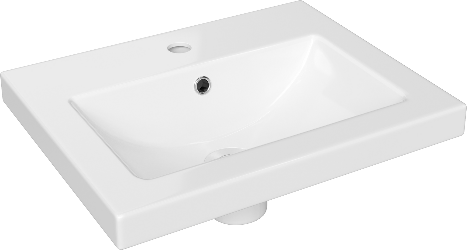 Тумба подвесная Vigo Geometry 50 с раковиной Фостер 50, белый