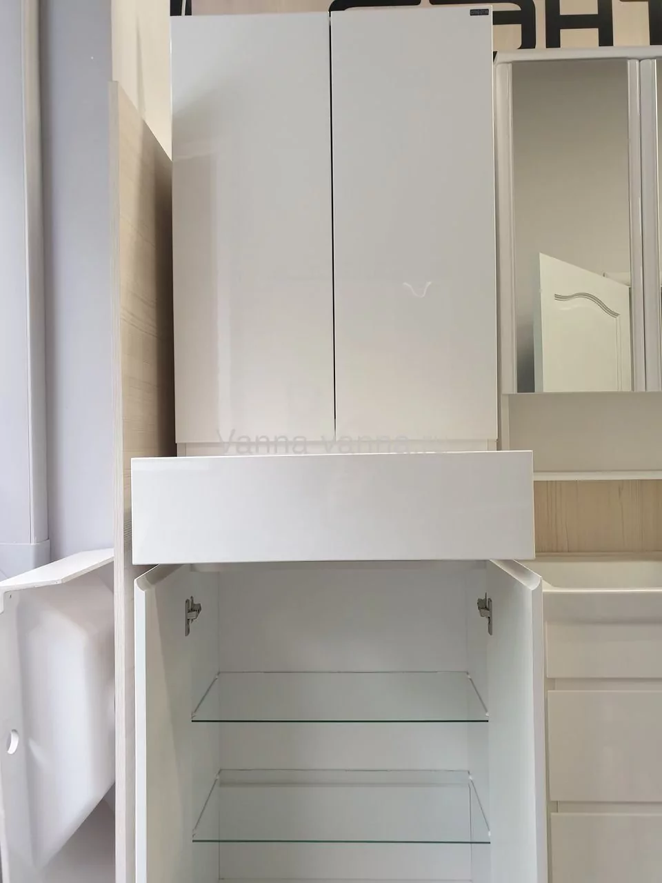 Пенал Санта Марс 60 напольный, белый