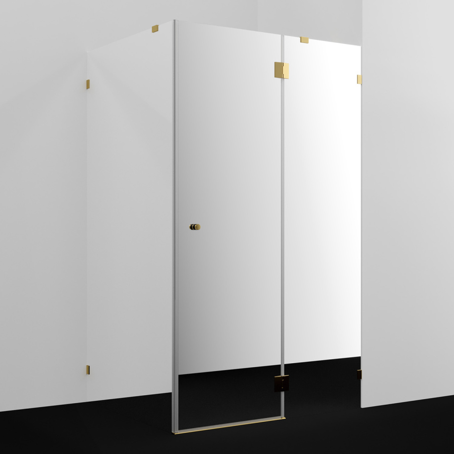 Душевой уголок WasserKRAFT Ems 76H10R-MR зеркальное стекло, правая ориентация