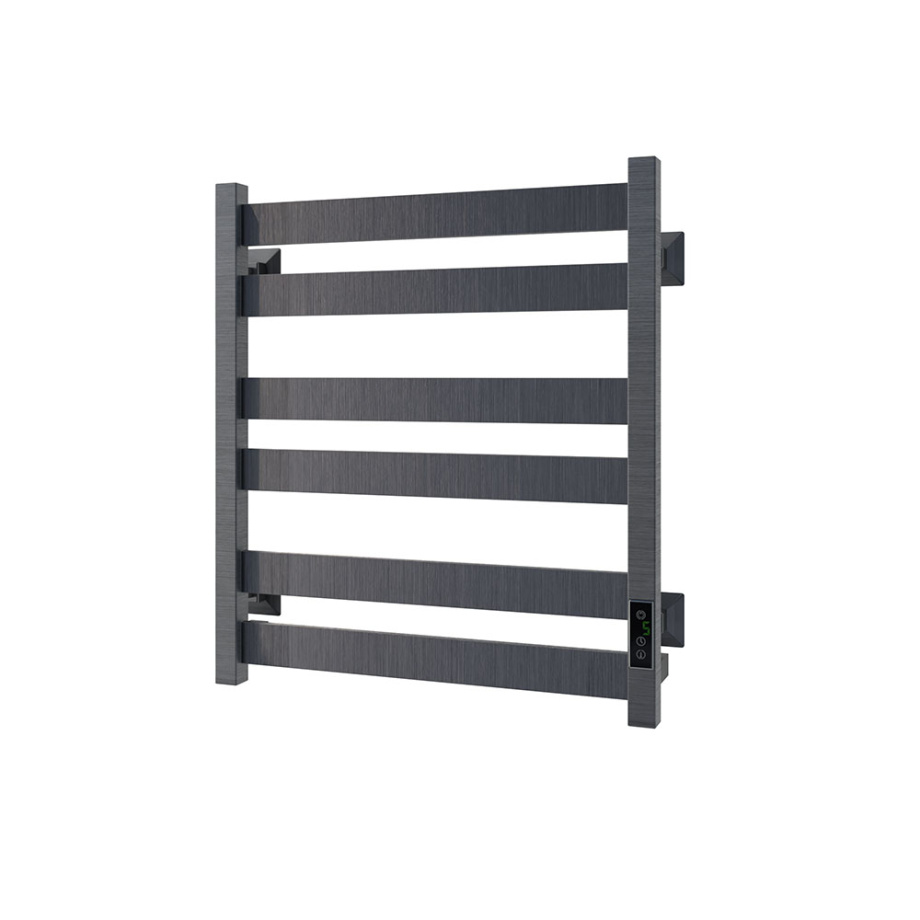 Полотенцесушитель электрический Veconi Piatto P6050GR 500х600, графит брашинг