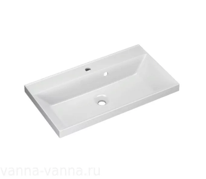 Тумба подвесная Санта Лондон 70 с раковиной Classic 70, 2 ящика, белая от магазина Vanna-Vanna.ru!