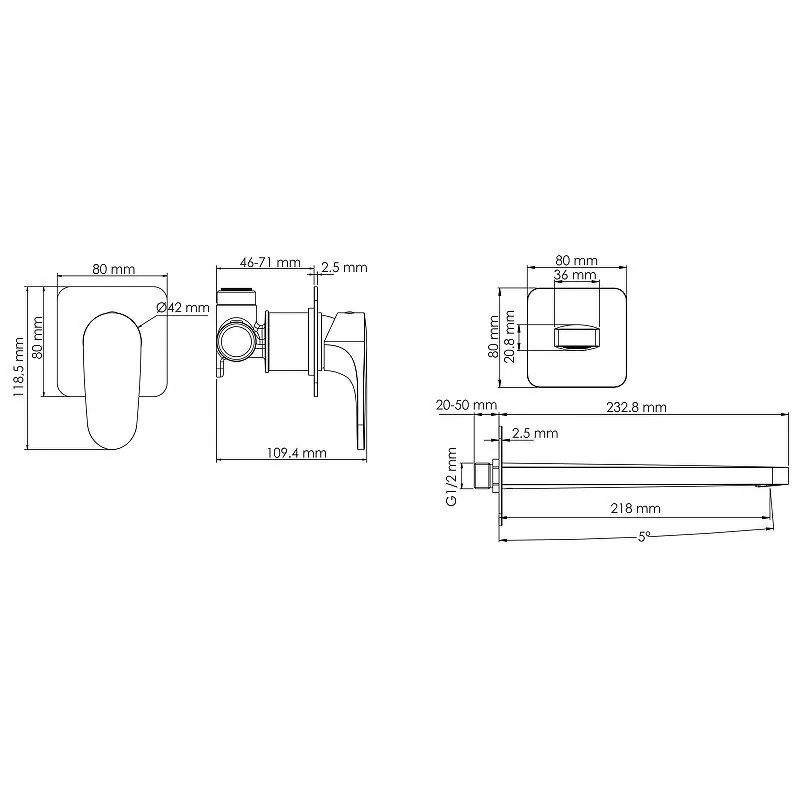 Смеситель для раковины WasserKraft Spree A1451.274 никель
