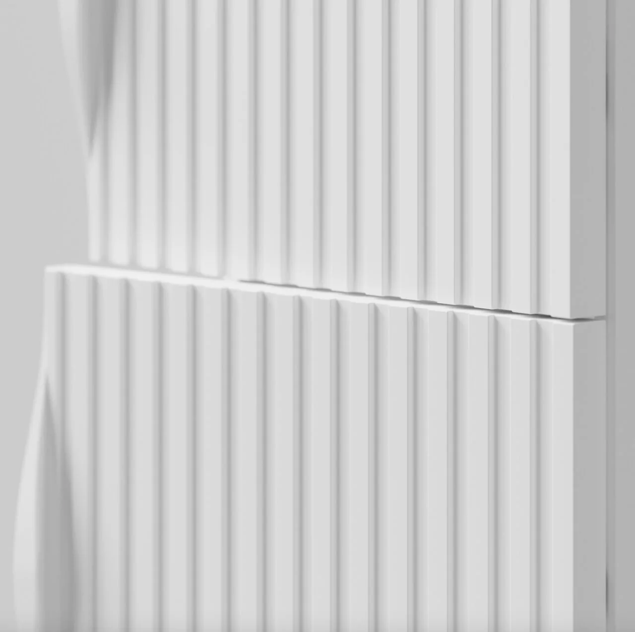 Пенал Vod-ok Elite Эйфория 35 L/R подвесной, F6 полосы вертикальные, белый + 7 цветов