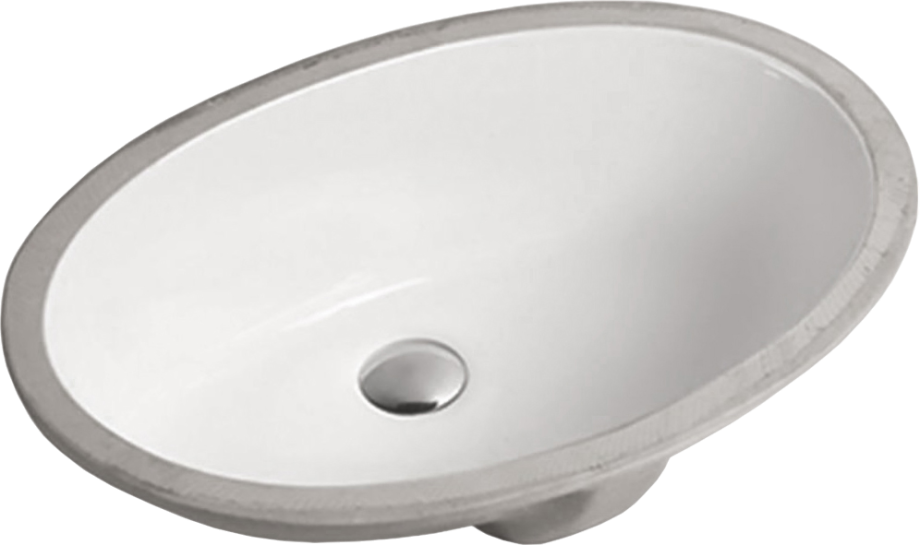 Раковина SantiLine SL-3001 встраиваемая снизу, белая