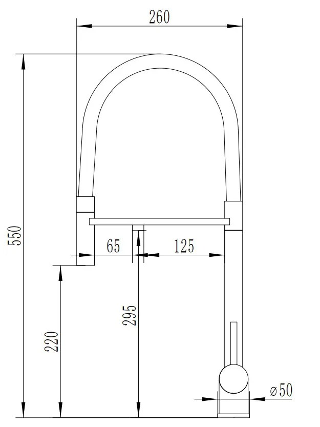 Смеситель для кухни BochMann Torre GR с краном под фильтр, черный