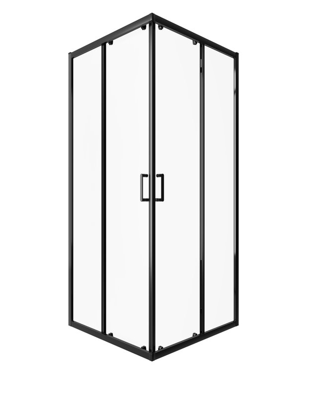 Душевой уголок Alex Baitler AB1490B1 90х90 квадратный, без поддона, прозрачное стекло, профиль черный Душевой уголок Alex Baitler AB1490B1 90х90 квадратный, без поддона, прозрачное стекло, профиль черный