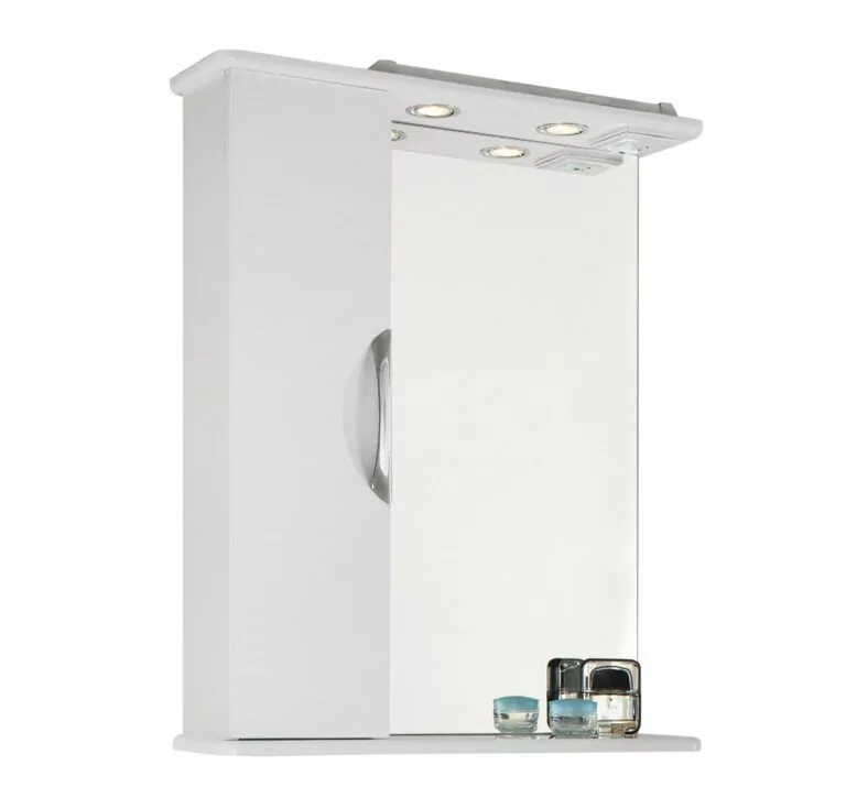 Мебель для ванной Vod-ok Лира 65 три ящика, комплект, напольный, белый