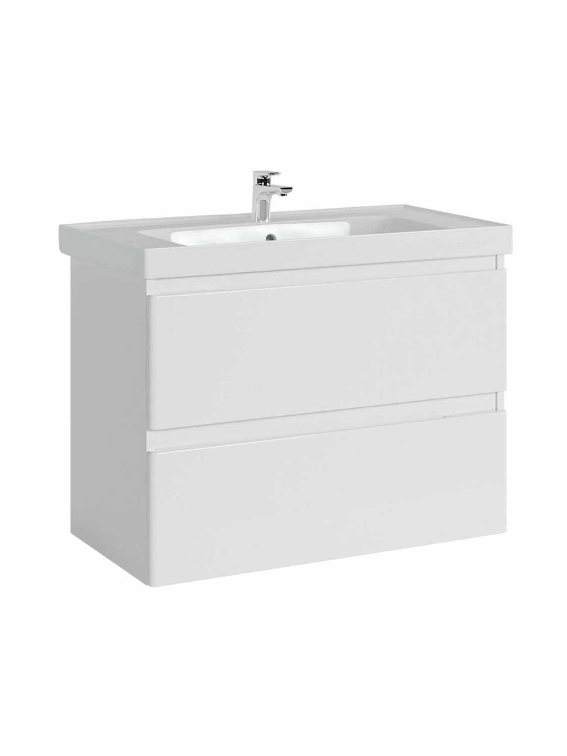 Тумба подвесная SanStar Riana 90 с раковиной Грейс 90 белая