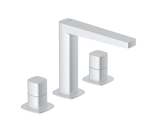 Смеситель для раковины WasserKraft Saale 9535 белый Soft-touch