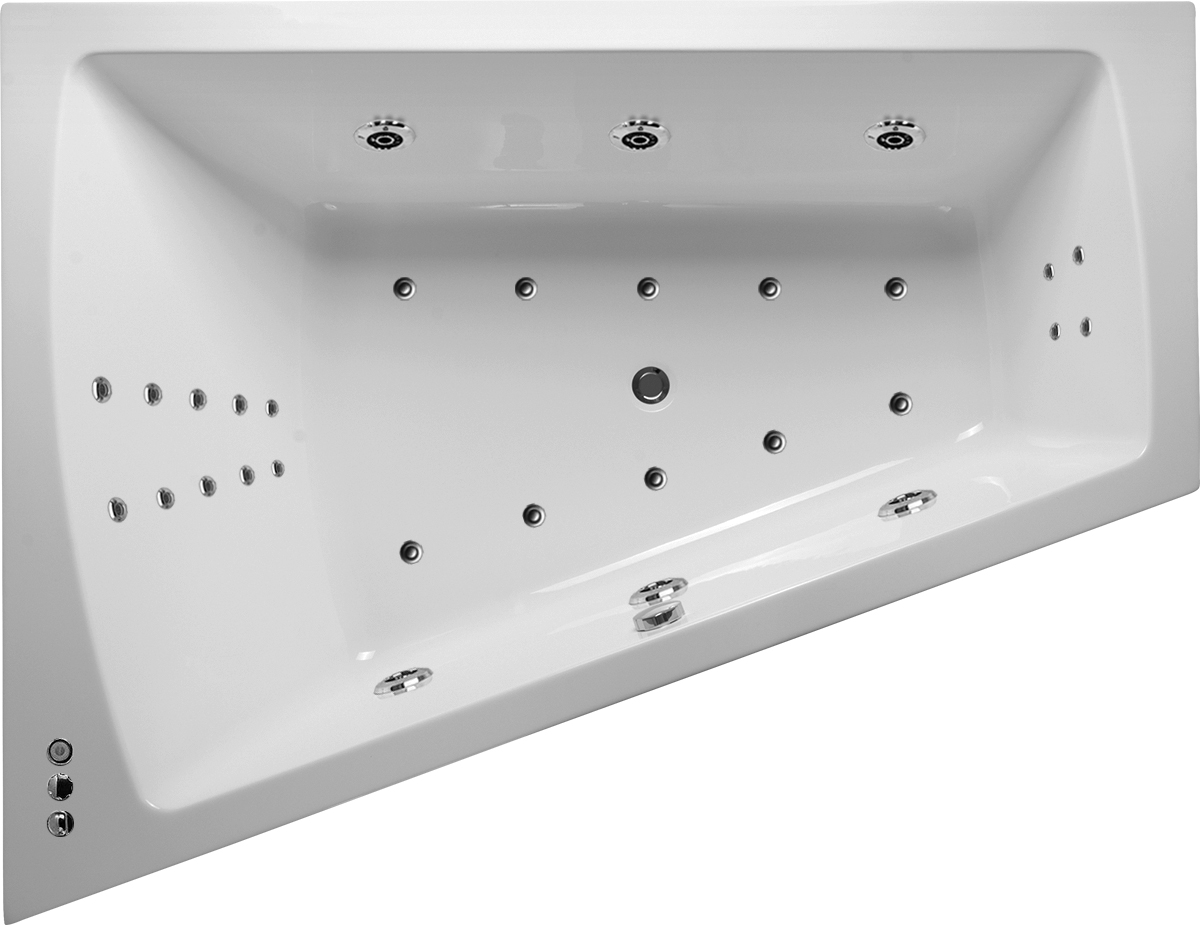 Ванна акриловая Vayer Trinity 160x120 R правая