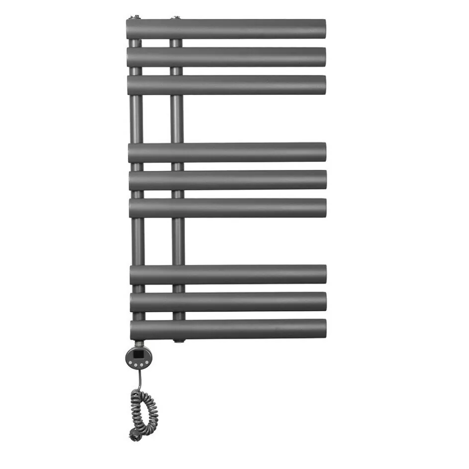 Полотенцесушитель электрический Domoterm Гамма П9 500х820 EL левый, графит