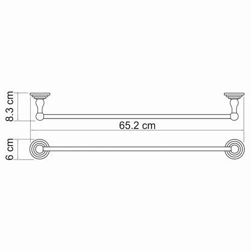 Полотенцедержатель WasserKraft Isar K-7330 темная бронза