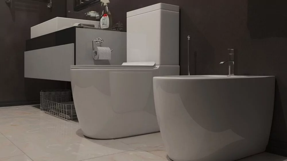 Биде Timo Kulo TK-402 напольное, белый