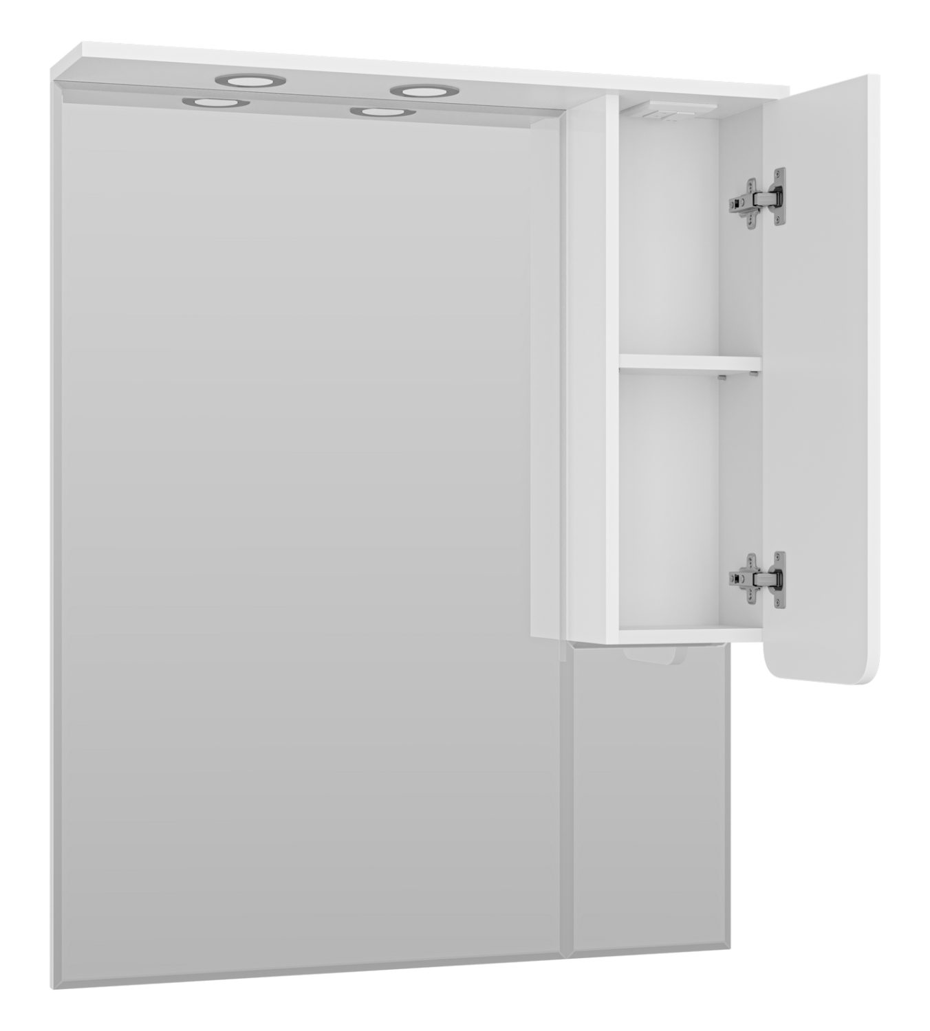 Зеркало со шкафчиком Misty Чегет 85 R, белый