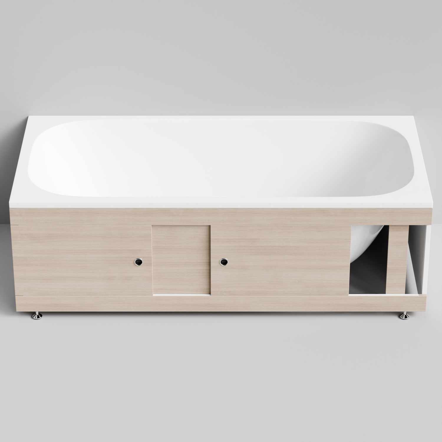 Экран под ванну купе Vod-ok 180 раздвижной см дуб