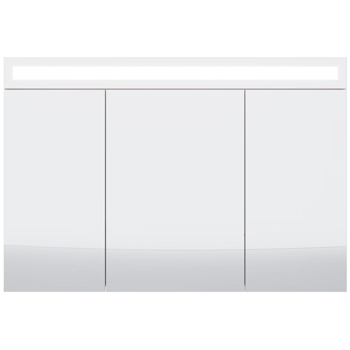 Зеркальный шкаф Dreja Uni 120 см, белый