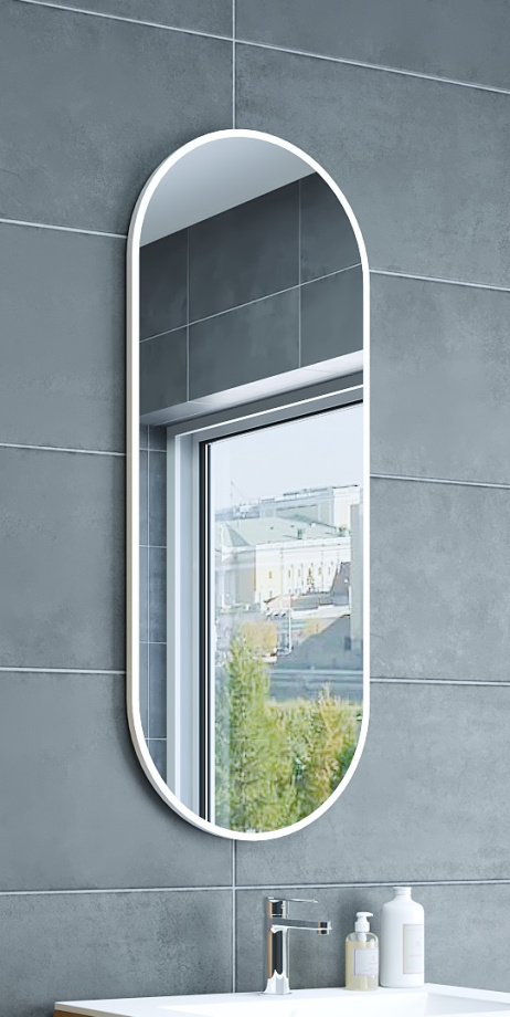 Зеркало Sanflor Диана овальная, белый