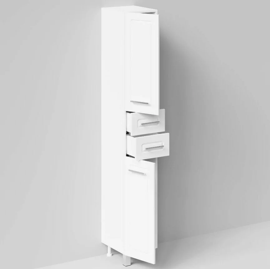 Пенал Vod-ok Арабеска 30 L/R напольный, белый + 13 цветов