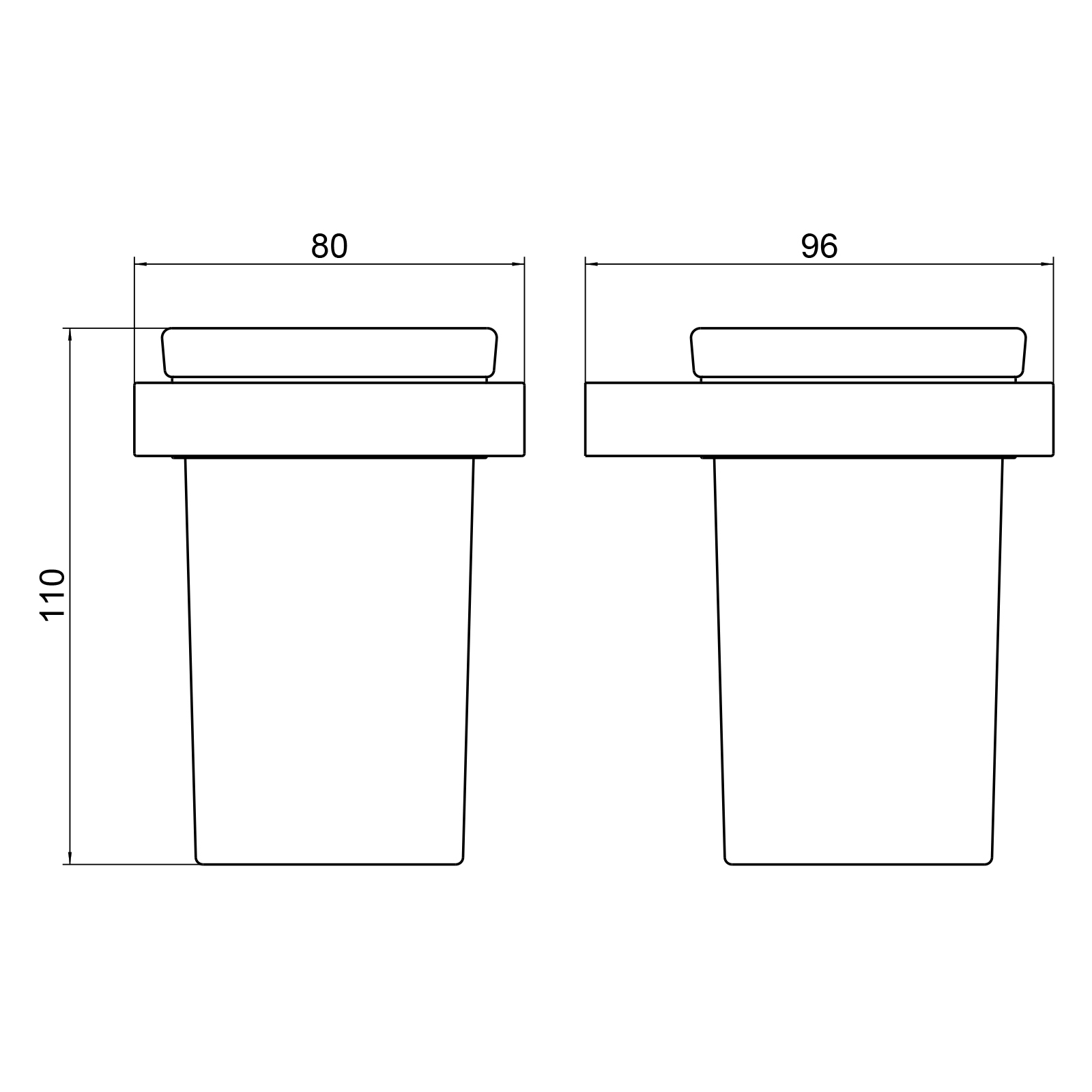 Стакан для зубных щеток Timo Petruma 15233/13 никель