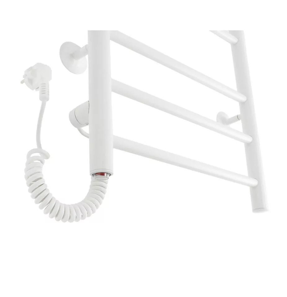Полотенцесушитель электрический Domoterm Аврора DMT109-6 40Х60 EK L левый, белый матовый