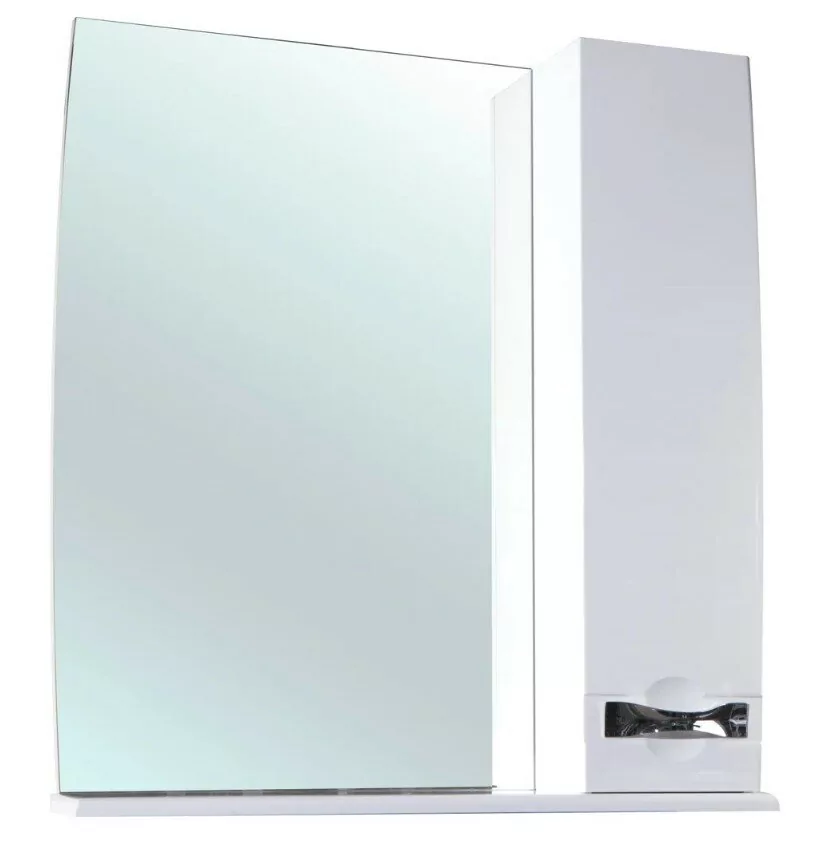 Зеркало со шкафчиком Bellezza Абрис 80 R белый