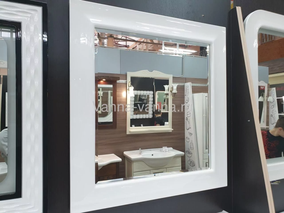 Зеркало Vod-ok Elite Риккардо 85 белый