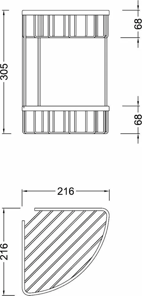 Полка Timo Saona 13082/03 черный матовый