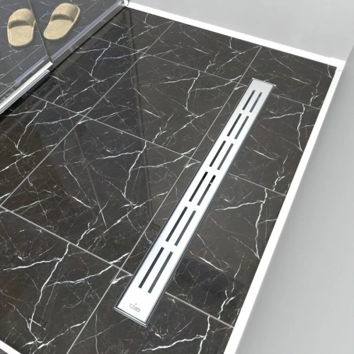 Душевой лоток Timo SP10 80 с решеткой DG10 80 хром матовый от магазина Vanna-Vanna.ru!