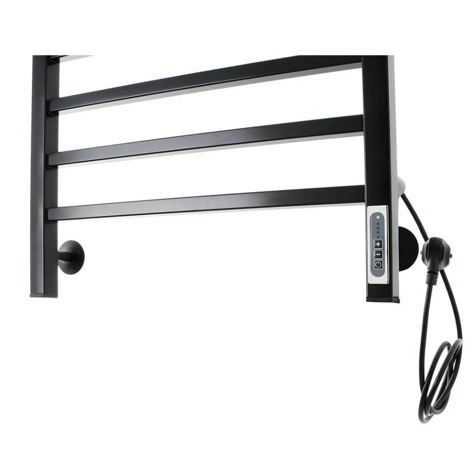 Полотенцесушитель электрический Domoterm Квадро П8 500x800 EK R правый, черный