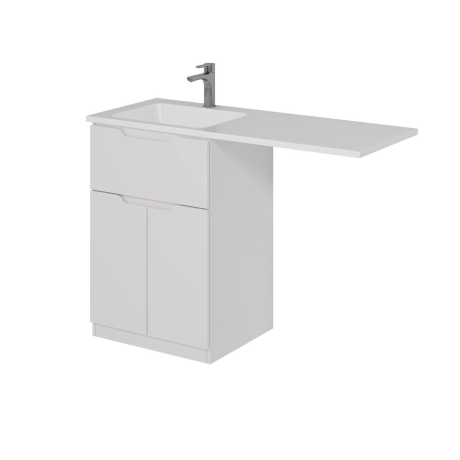 Тумба с раковиной напольная Dreja Vega 60 см, белый