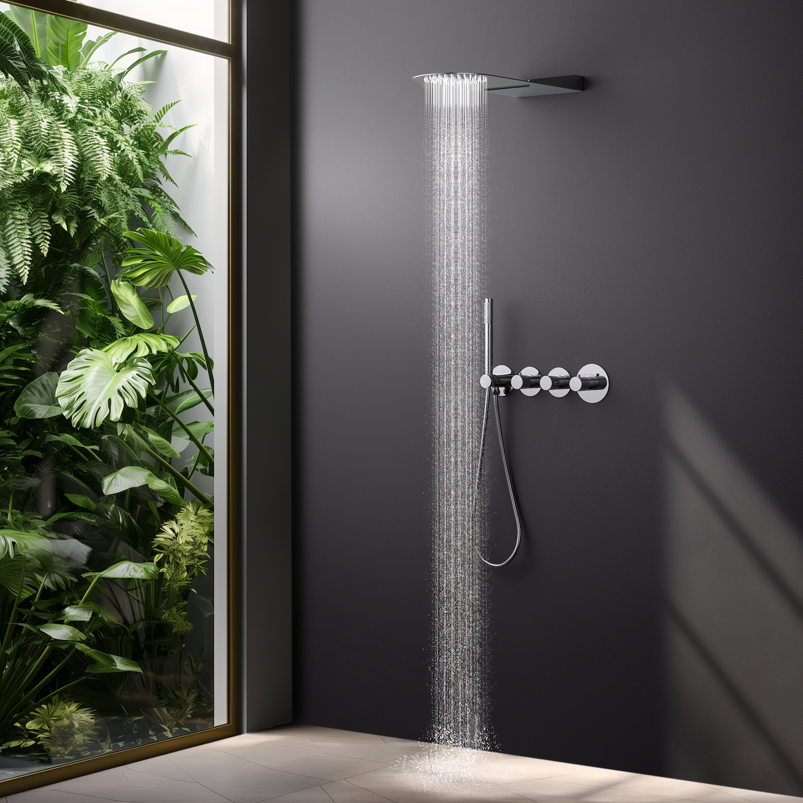 Душевая система встроенная с термостатом Timo Saona SX-2350/00SM хром