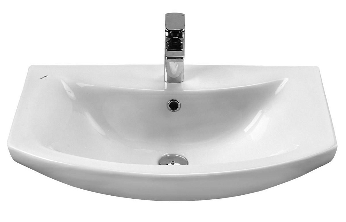 Тумба с раковиной Francesca Доминго 70 напольная, 2 двери, белая