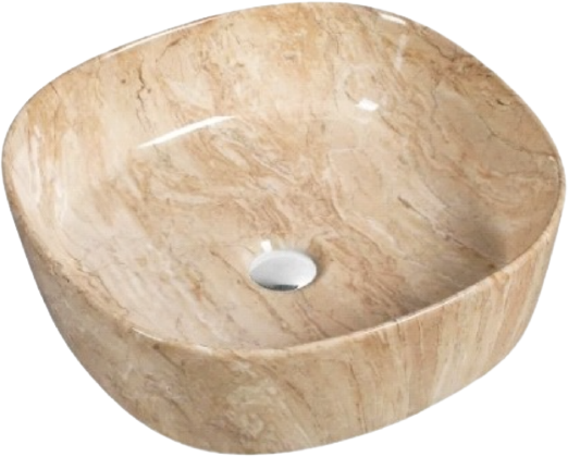 Раковина SantiLine SL-7024 накладная, белая