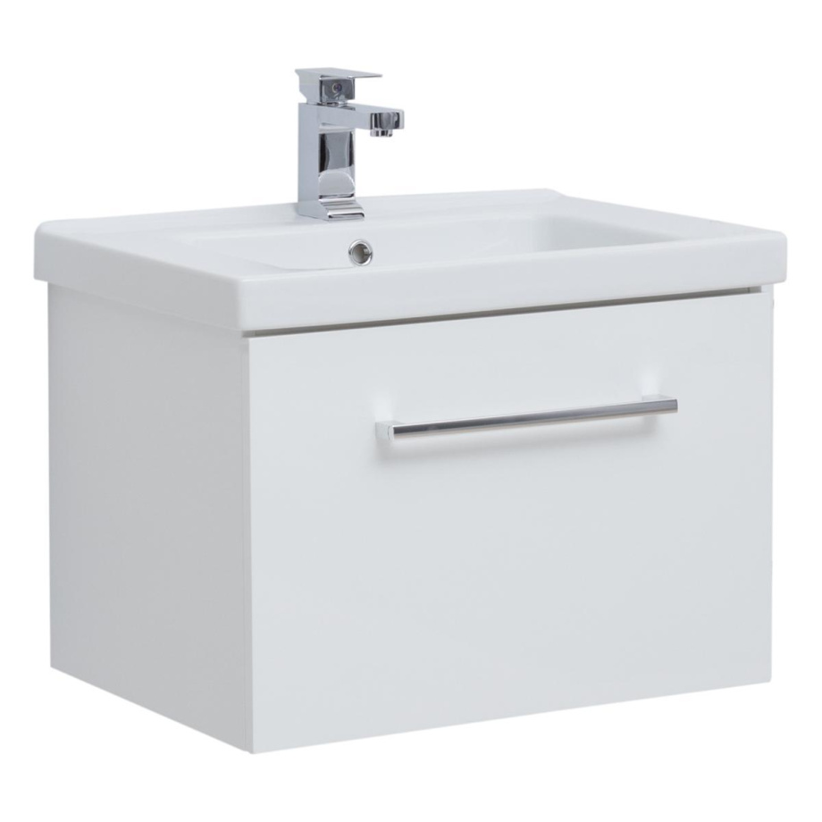 Тумба с раковиной подвесная Dreja Big Inn 65 см, белый