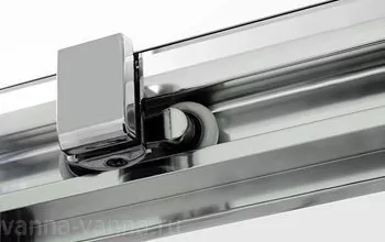 Душевая дверь WasserKraft Lippe 45S09 170 в нишу, раздвижная, прозрачное стекло, хром