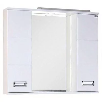 Зеркало со шкафчиком Onika Балтика 80 свет, белый