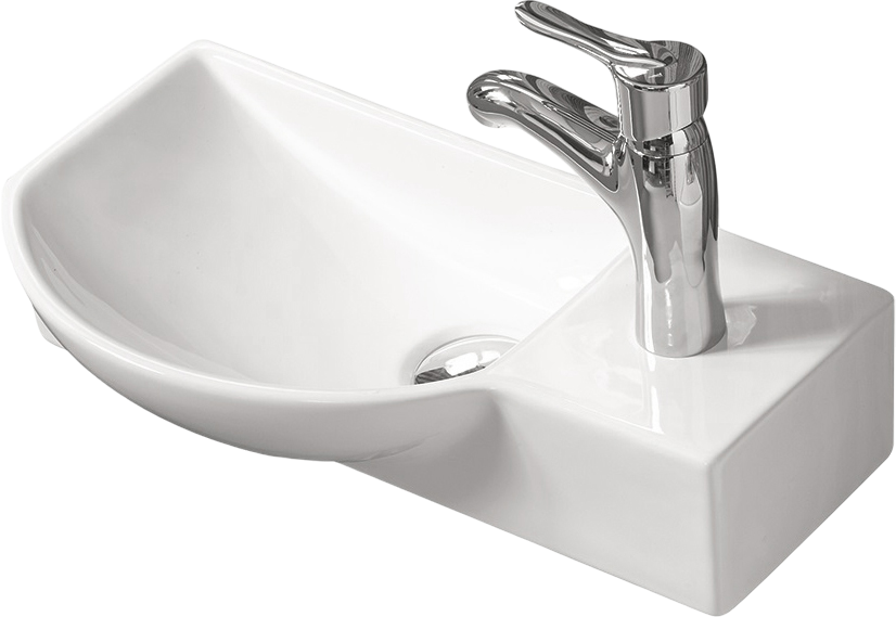 Раковина SantiLine SL-2012 L накладная, белая