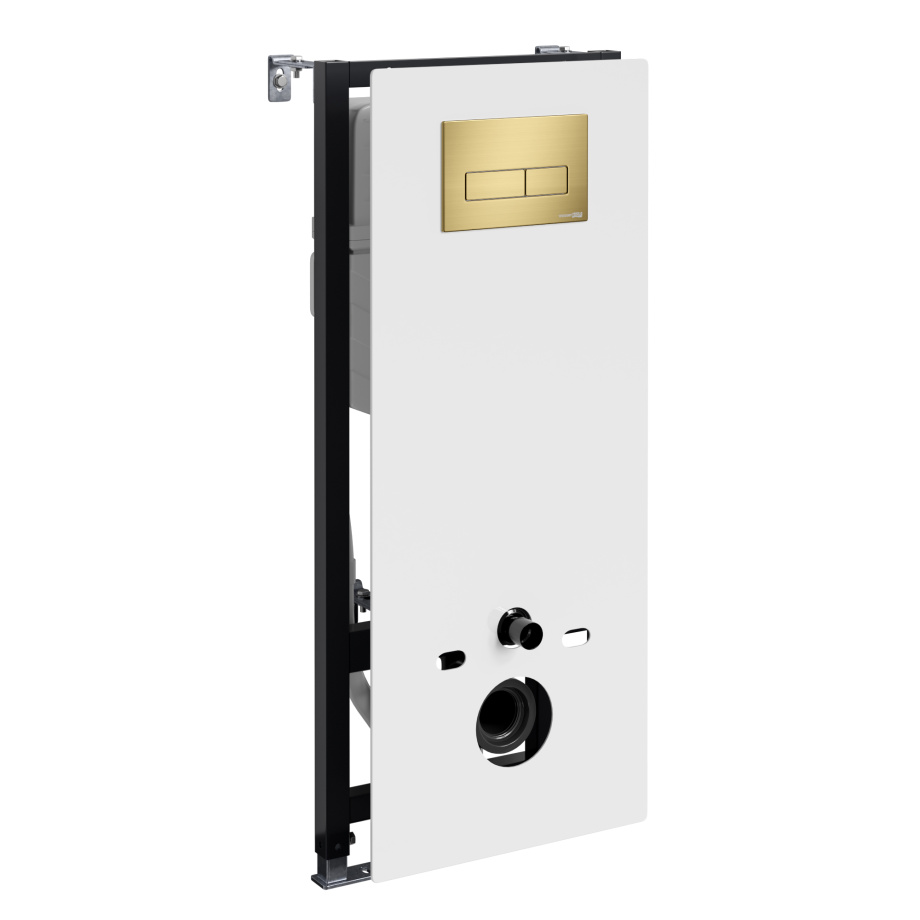 Инсталляция WasserKraft Abens 20TLT.010.ME.WH.MG03 для подвесного унитаза, с кнопкой