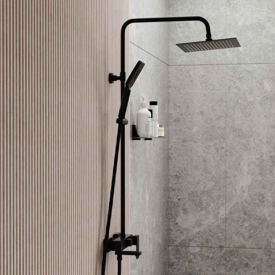 Душевая стойка WasserKraft A27701 черный Soft-touch