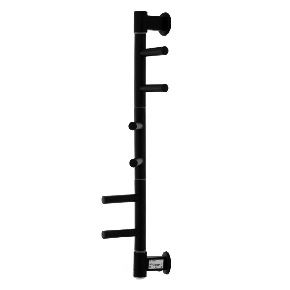 Полотенцесушитель электрический Energy I chrome G3DK 74х13 поворотный, черный матовый