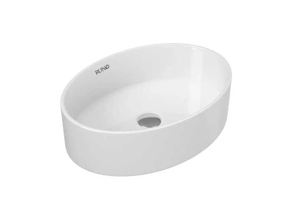Раковина Runo OVALE 50 овальная, белый