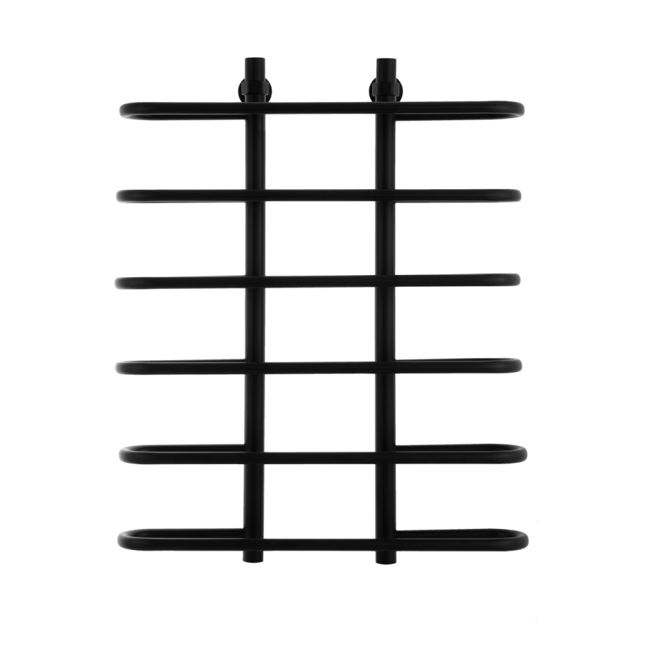 Полотенцесушитель водяной Energy Aero 800x600 черный матовый, окрашенная нержавеющая сталь AISI304, подключение 3/4"