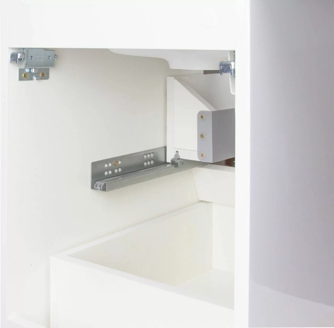 Тумба подвесная Style Line Даллас 100 Люкс Plus Эмаль с раковиной Даллас 100 под стиральную машину, левая, белая