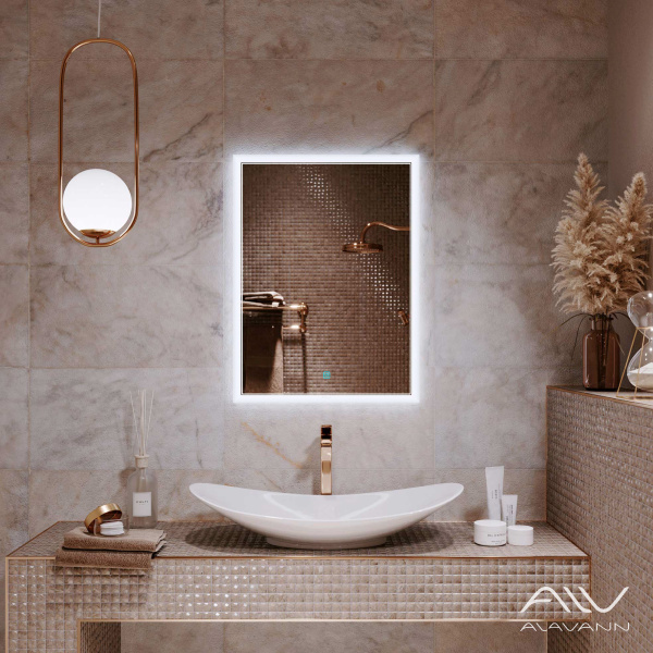 Зеркало Alavann Emma 60 свет, антизапотевание, сенсор