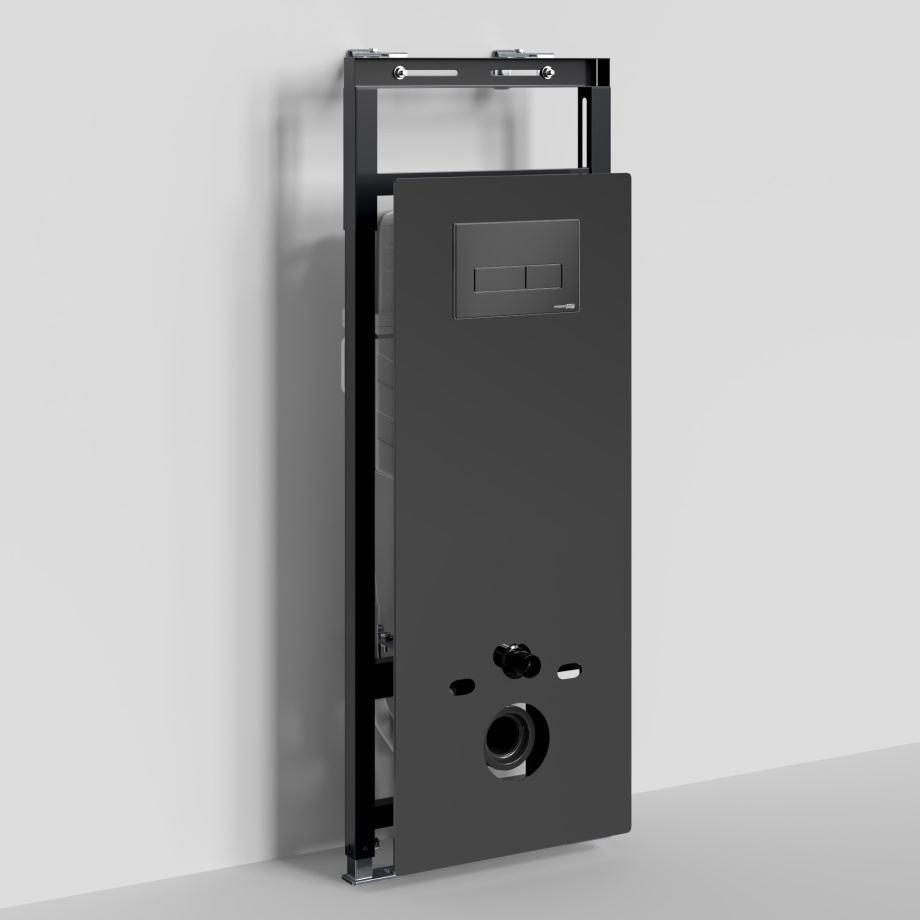 Инсталляция WasserKraft Salm 27TLT.010.ME.BL.MB03 для подвесного унитаза, с кнопкой