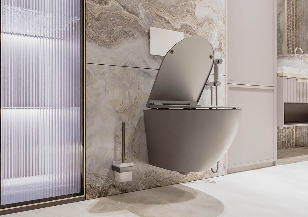 Унитаз подвесной Veconi Moro VMO-48TGr