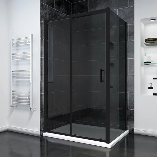 Душевой угол Veconi Rovigo RV-055BT, 1200х1000х1950, черный матовый, тонированное стекло от магазина Vanna-Vanna.ru!
