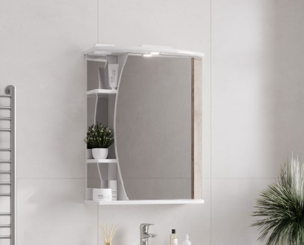 Зеркало-шкаф Onika Луна 60.01 R свет, белый