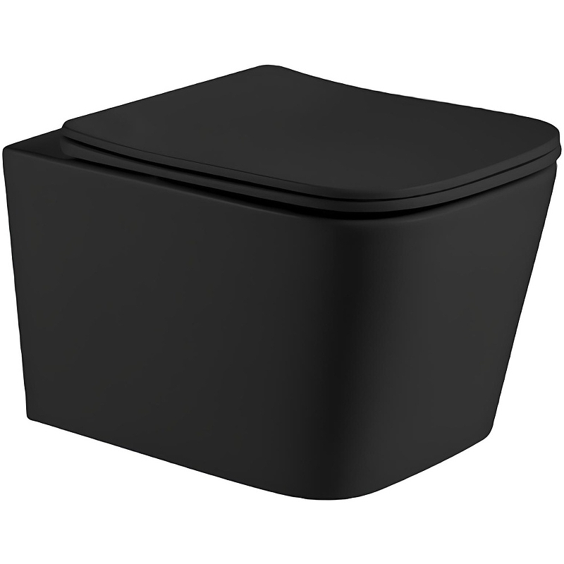 Унитаз Iberica Blanca Toledo Mini IB.TLM.234.2B2 подвесной, торнадо, черный матовый