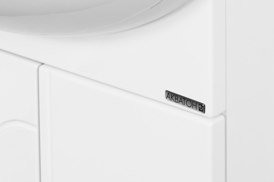 Тумба с раковиной Aquaton Панда 50 напольная, белая